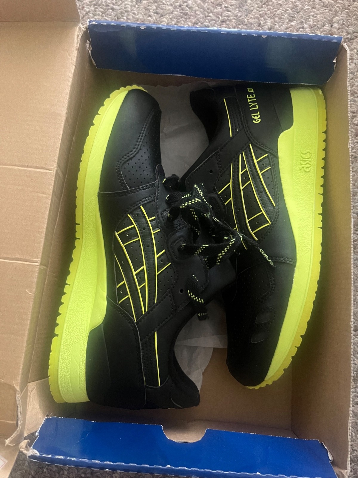 🔥asics gel lyte iii runners RARE!! 🍋‍🟩 lime green