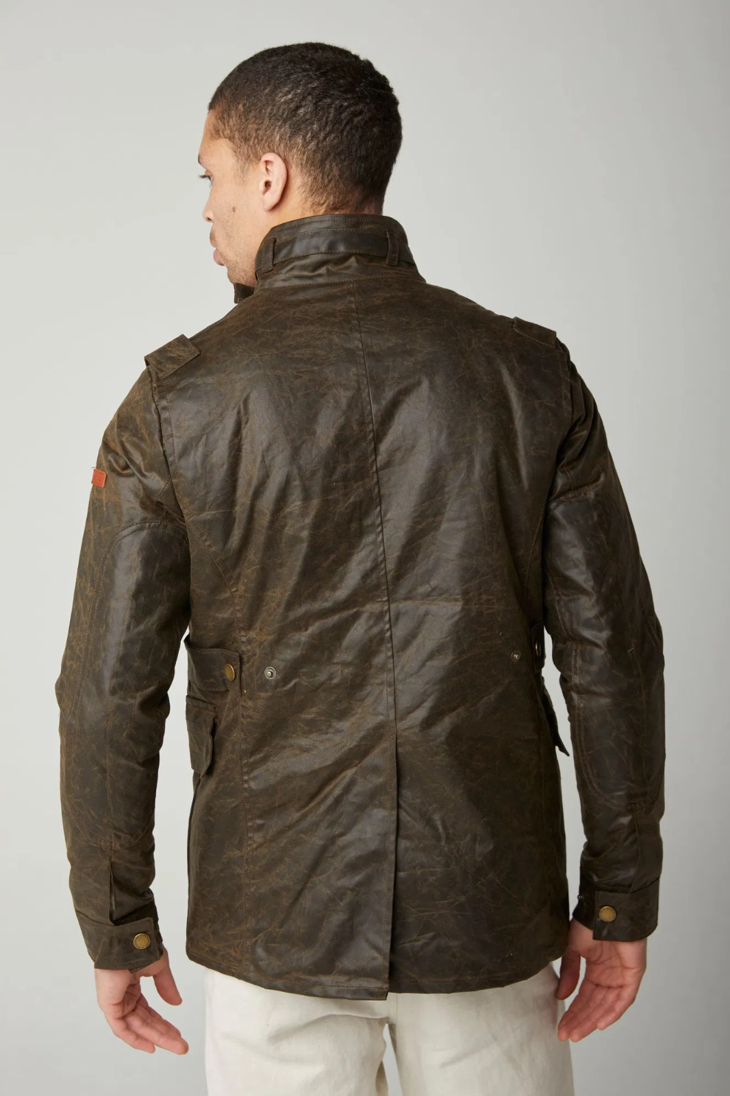 PEREGRINE Bexley Waxed Water Resistant Cotton Jacket Brown Choose Size NWT