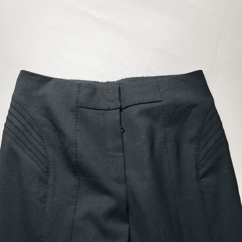 Women Brioni trousers black wool 38 / M / 46
