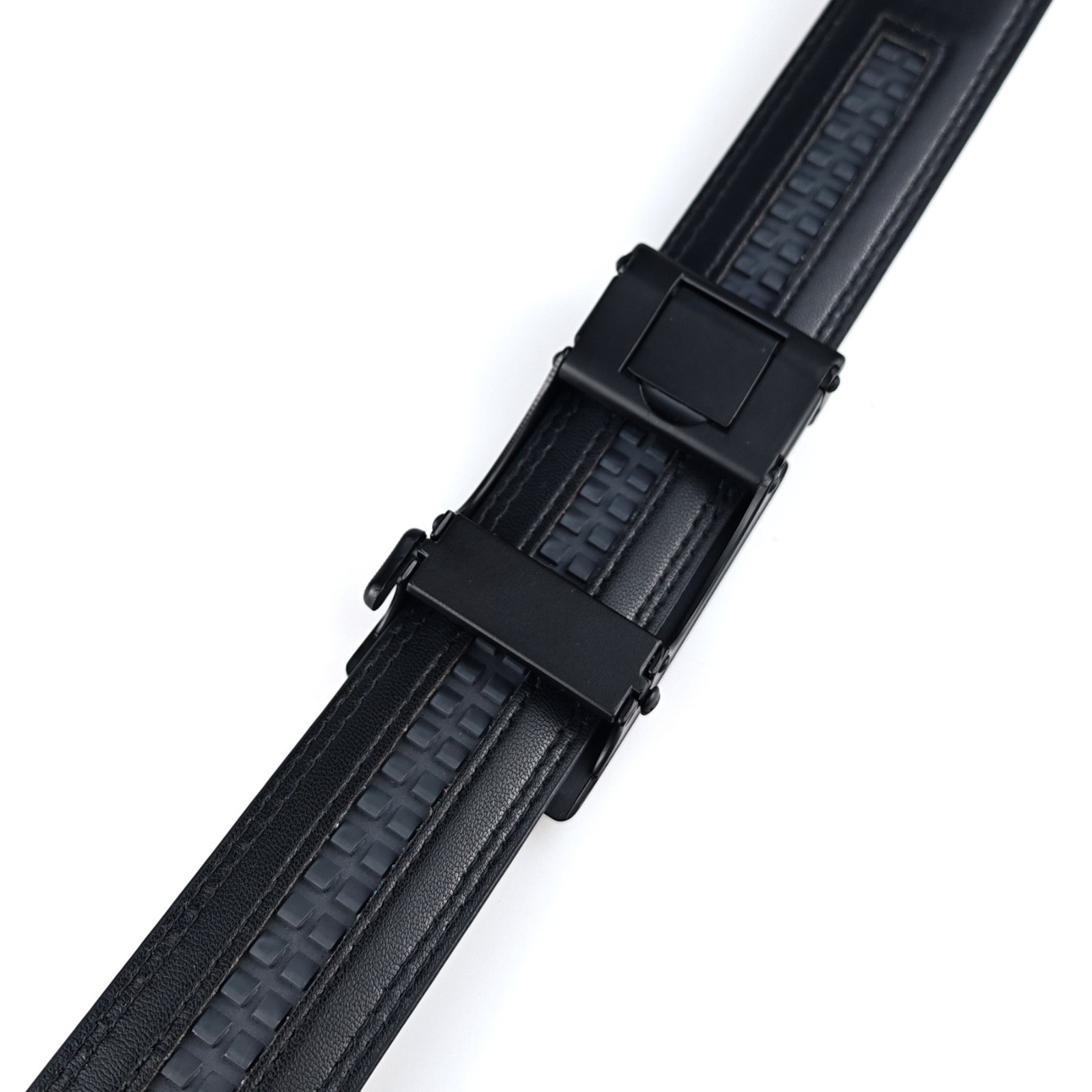 New Genuine Leather Mens Ratchet Belt Belts For Men Adjustable Automatic Buckle