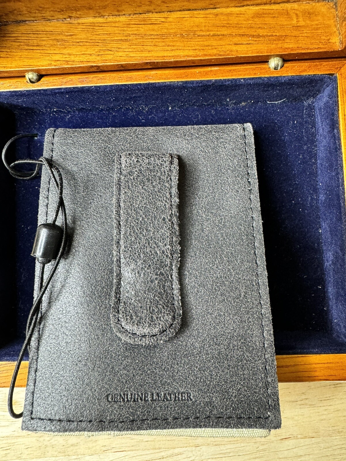Wrangler Genuine Leather Wallet With Wooden Box New