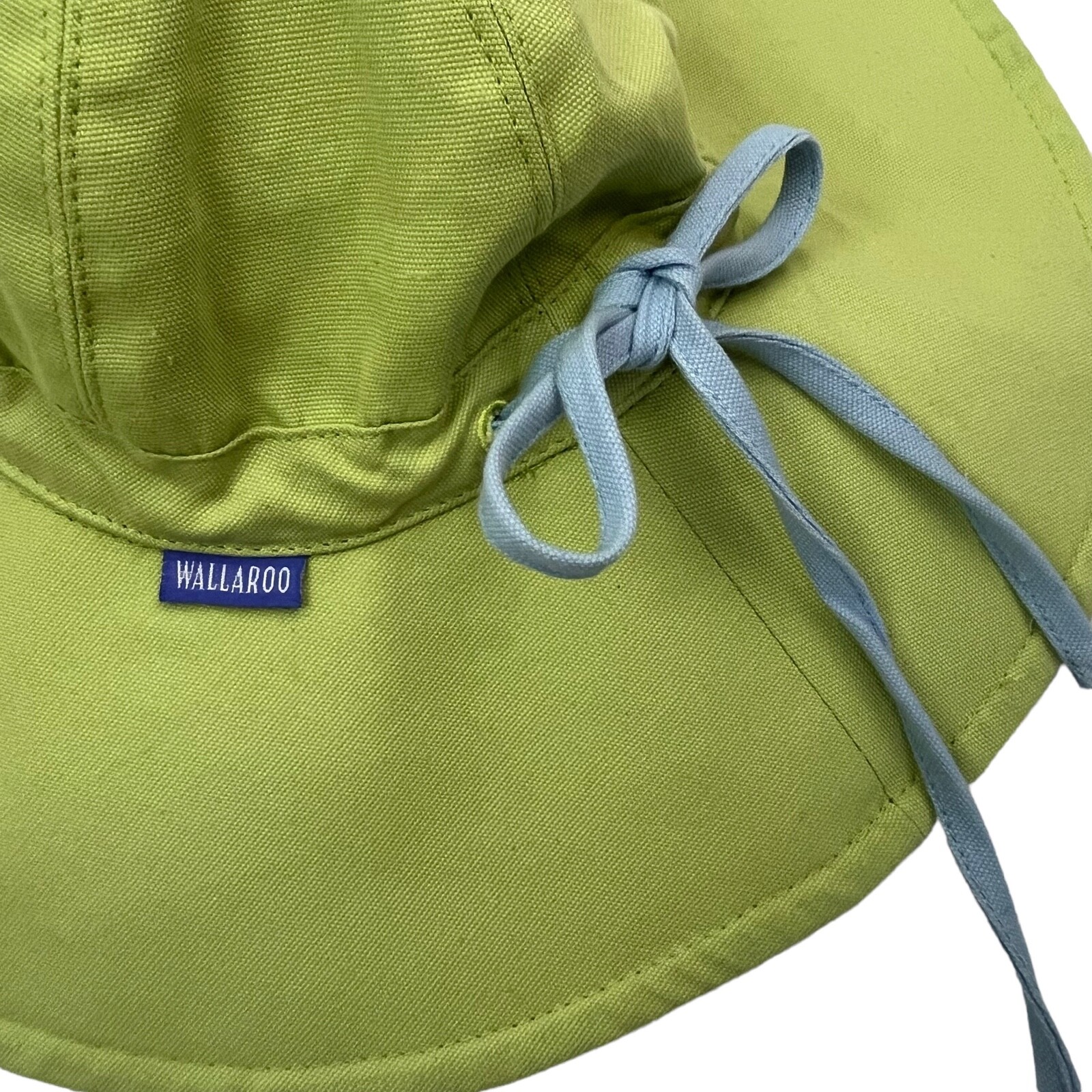 Wallaroo Drawstring Packable Floppy Sun Hat Green Blue Casual Travel Beach Boat