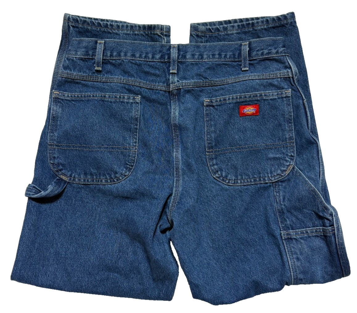 Dickies Carpenter Jeans Mens 36×30 Blue Denim Workwear Baggy Skater Pants