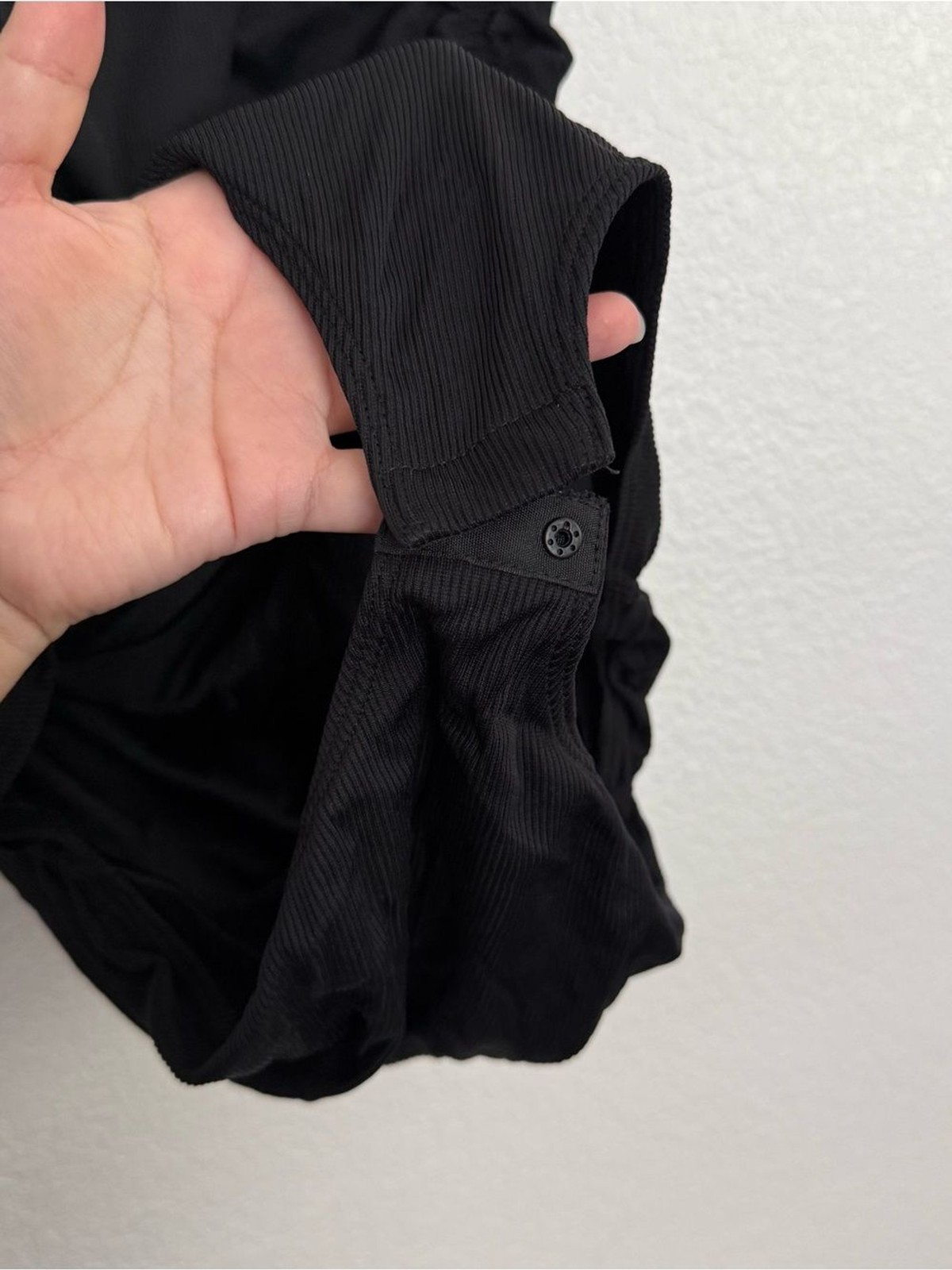 Free People Intimately On Your Side Ruched Black Bodysuit Large