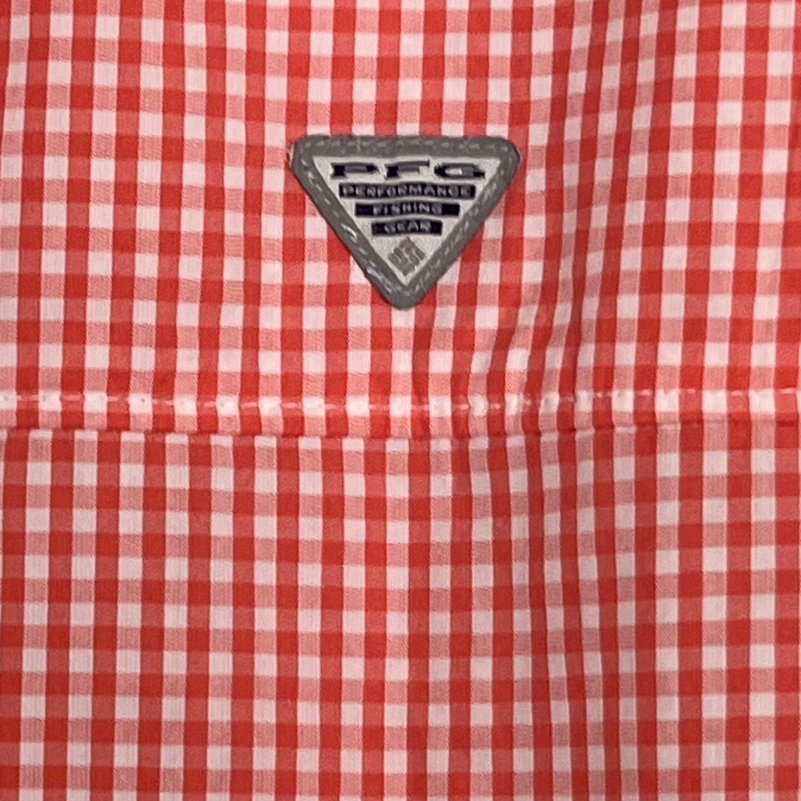 Columbia PFG Super Bonehead Fishing Shirt Mens 3X Red Gingham Plaid Vented L/S