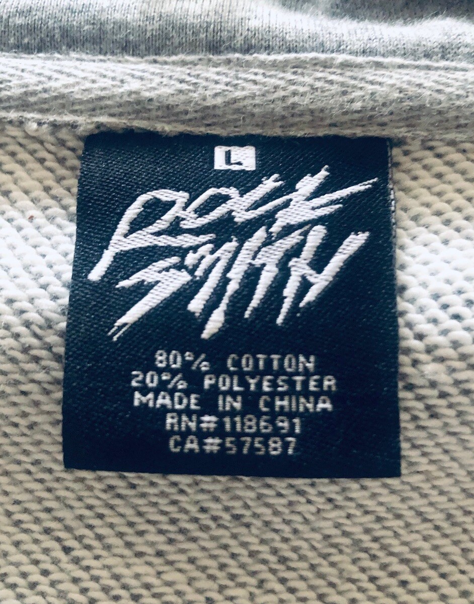 ROCKSMITH Hoodie Size L All Over Sound wave Print 90s Grunge Music Hip Hop
