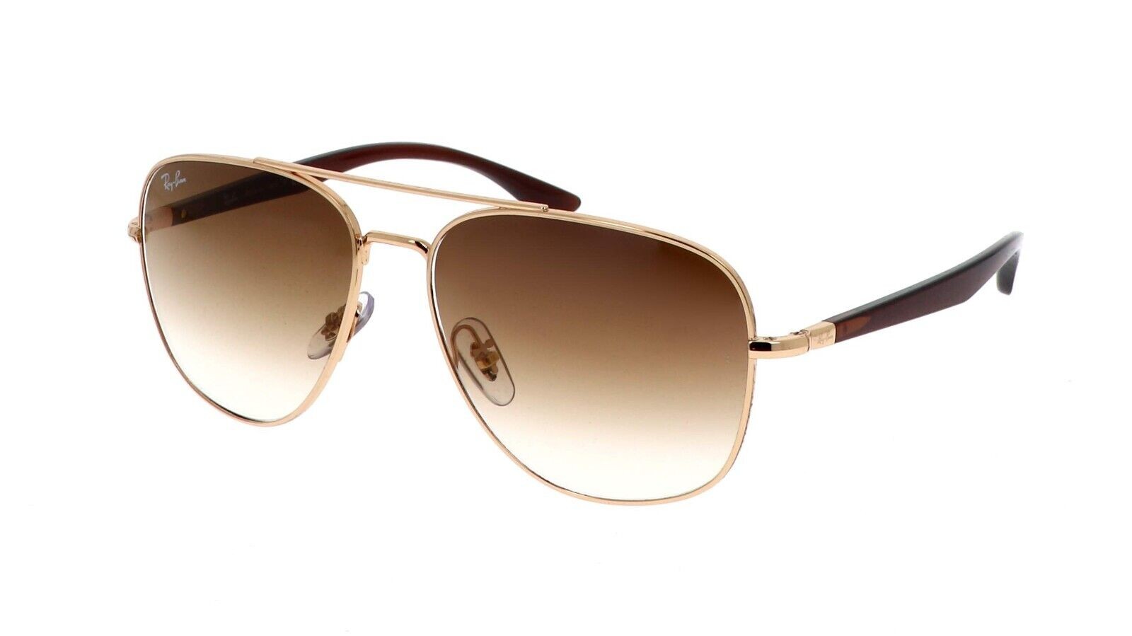 Ray-Ban RB3683 Polished Gold Frame / Brown Gradient Lenses RB3683 001-5156 NEW