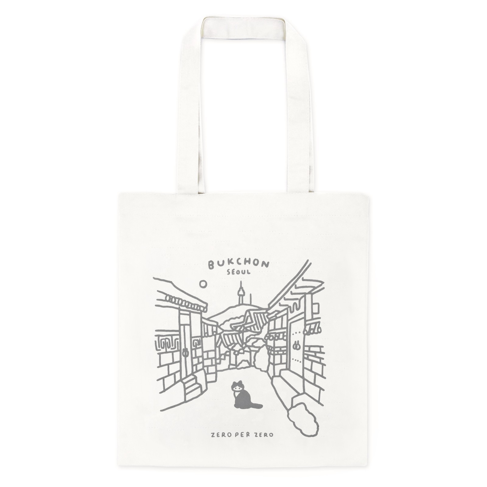 ZeroPerZero Premium Cotton Eco Tote Bag (36x39cm)