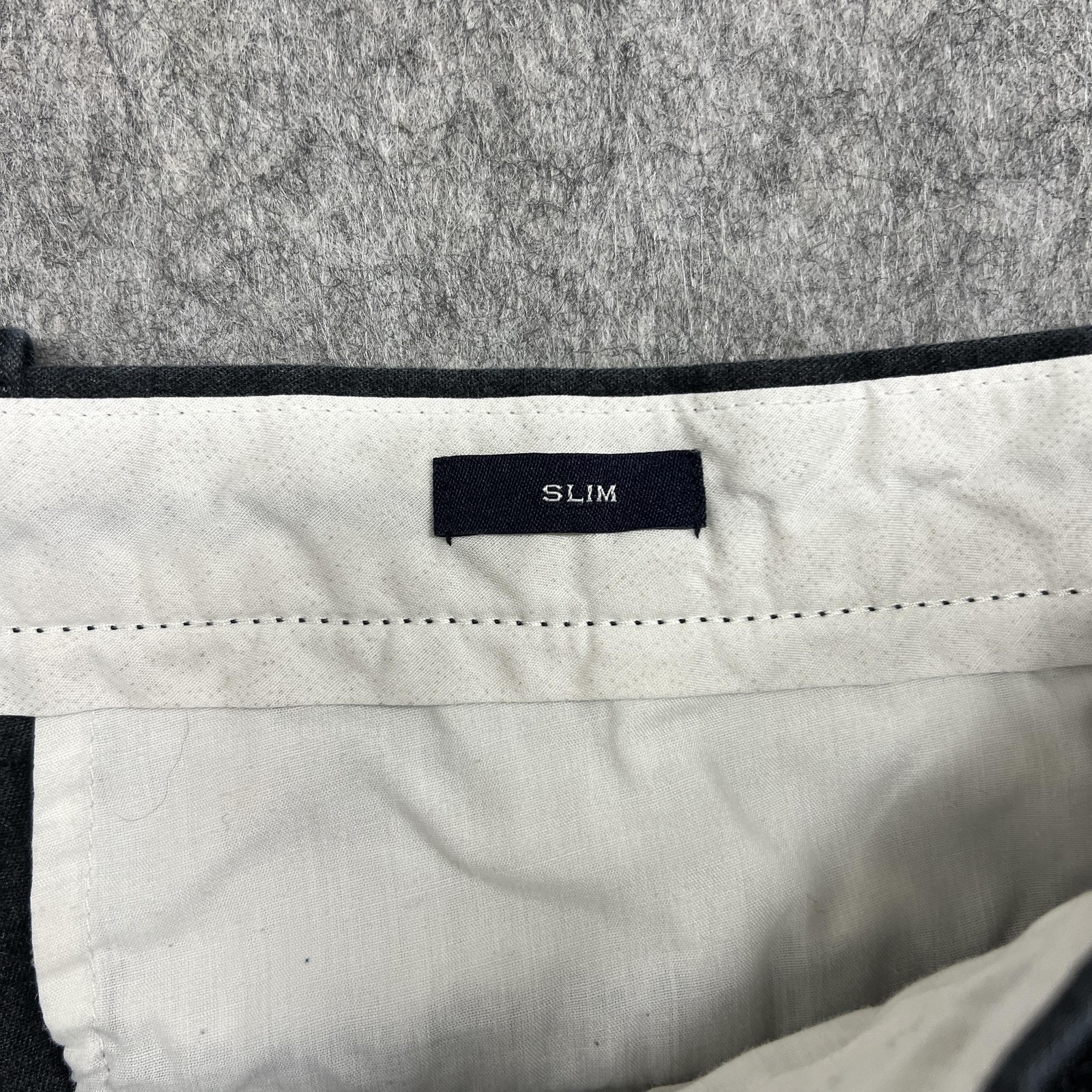 J Crew Bowery Pants Mens 35×32 Gray Slim Flex Chino Stretch Dress Trousers Work