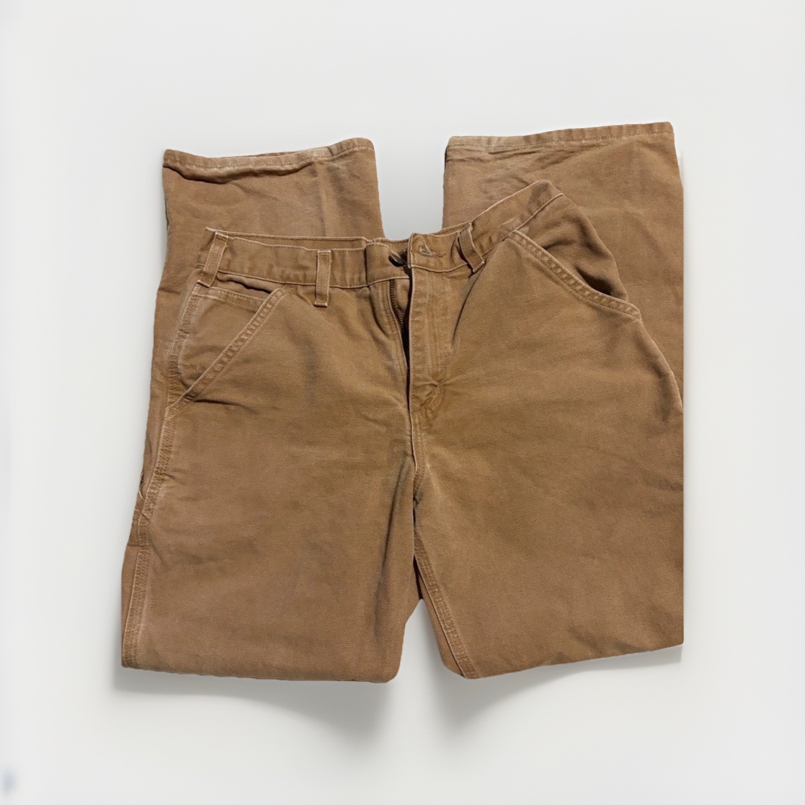 Carhartt B11BRN Original Dungaree Fit Canvas Cotton Work Pants Brown 30×30