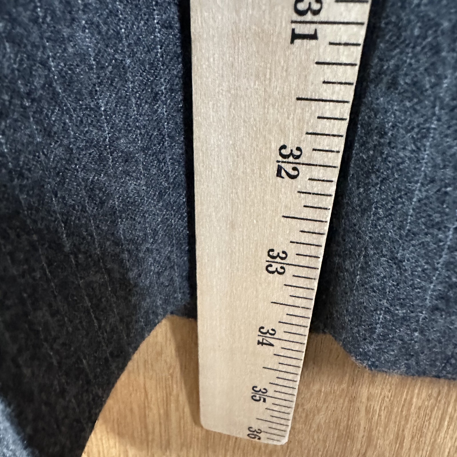VTG Hickey Freeman Suit Mens 42L Gray Pinstripe 3/2 Roll Pants 36×34 flannel