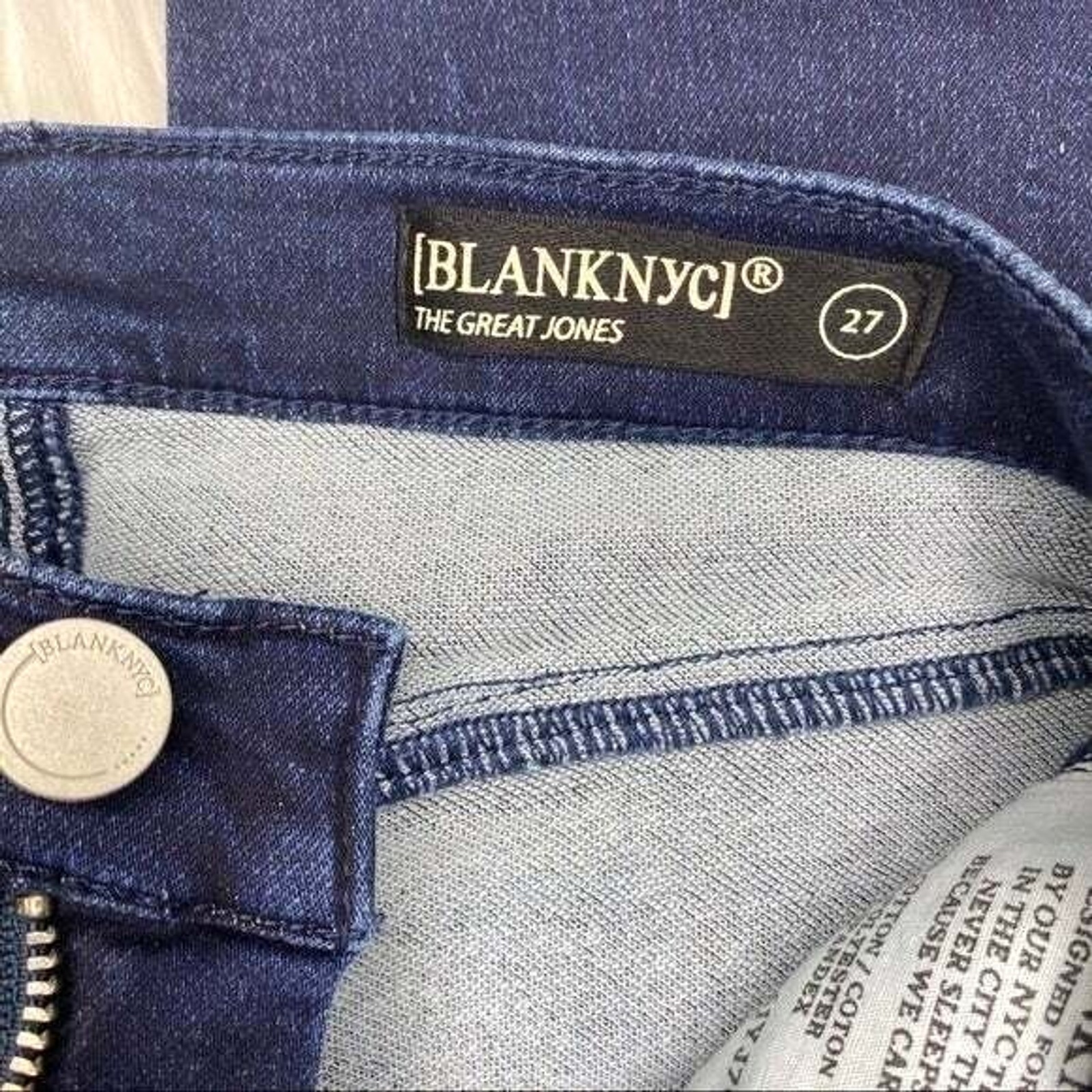 Blank NYC Womens Skinny Jeans Size 27 Dark Blue Stretch Denim New Tags