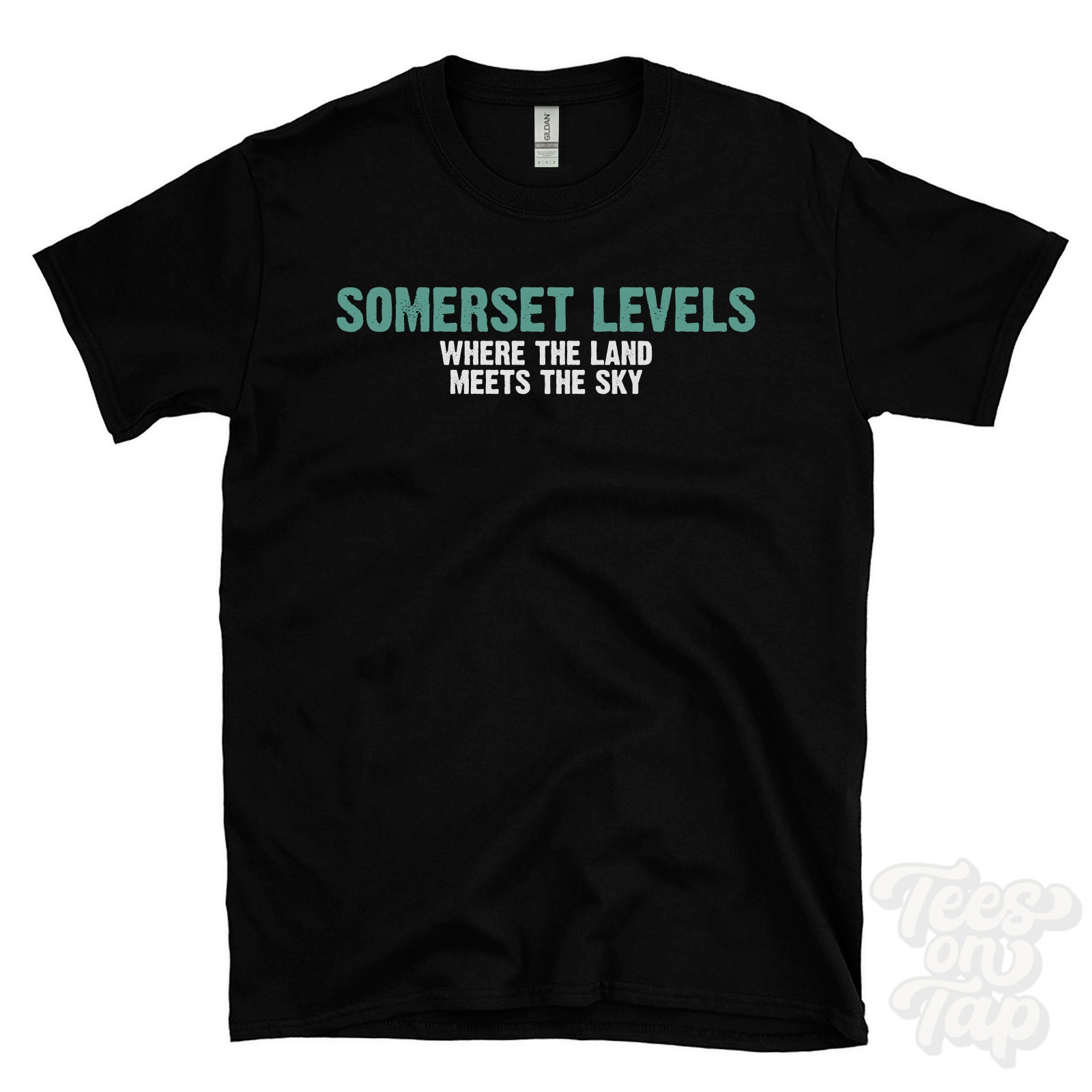 SOMERSET LEVELS WHERE THE LAND MEETS THE SKY T-SHIRT avalon marshes | somerset