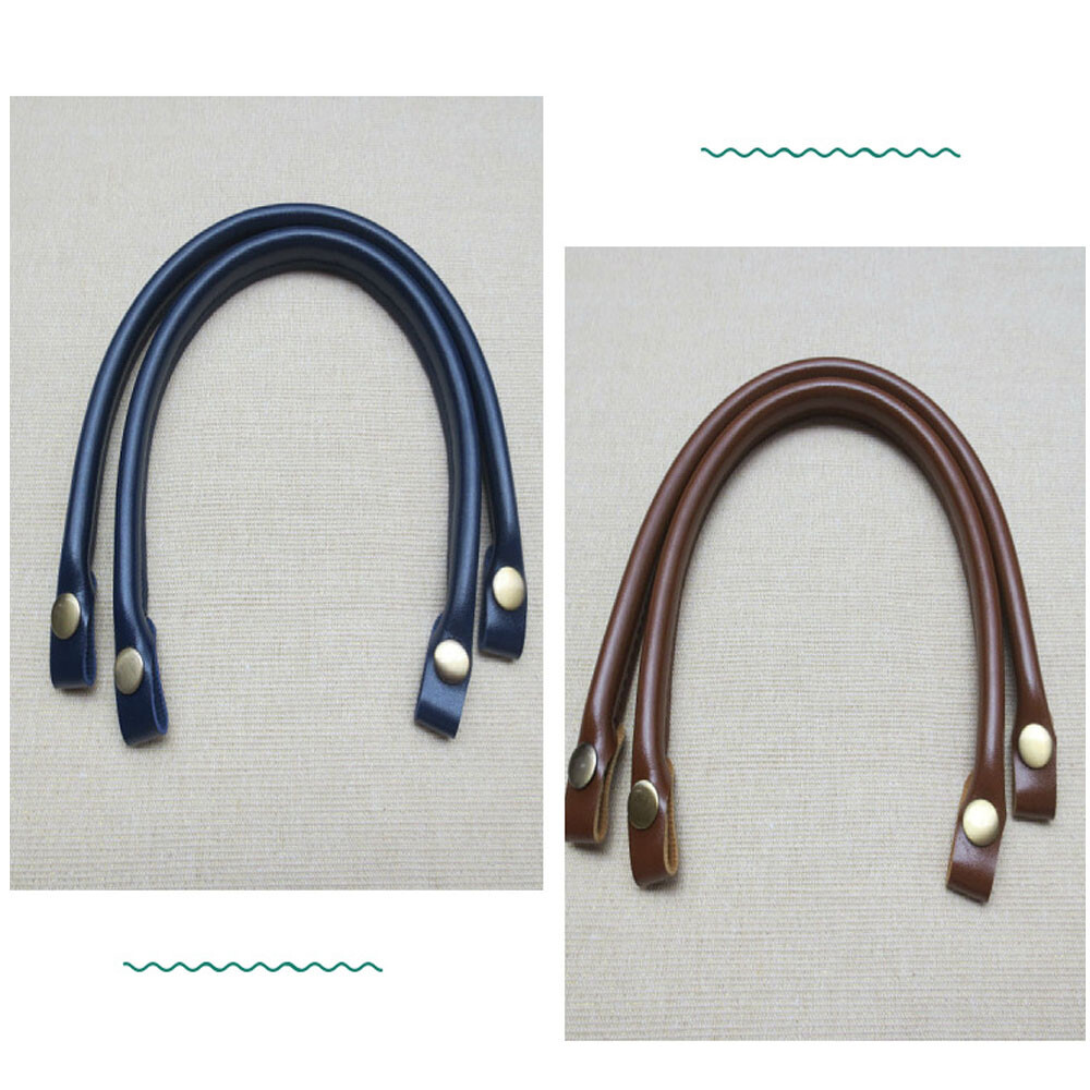 2PCS Leather Bag Handles Replacement Shoulder Bag Handbag Tote Bag Strap Handle