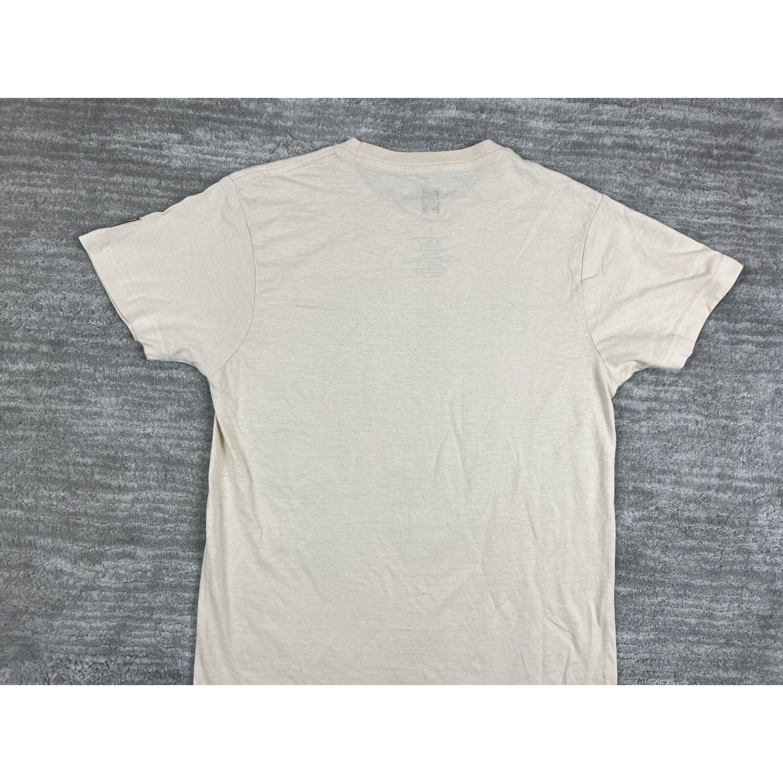 TinyTAN T-Shirt Unisex Small Cream BTS Dog Tags Graphic Short Sleeve Hot Topic