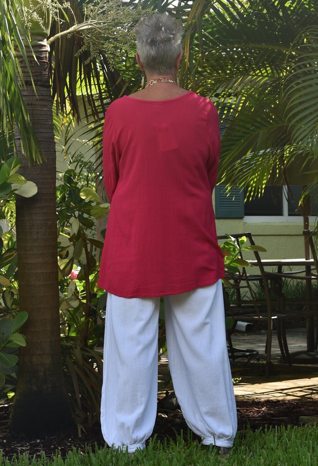 WATERSISTER Cotton Gauze PATCH TUNIC Panel Top 1(S/M) 2(M/L) 3(XL) oh my COLORS