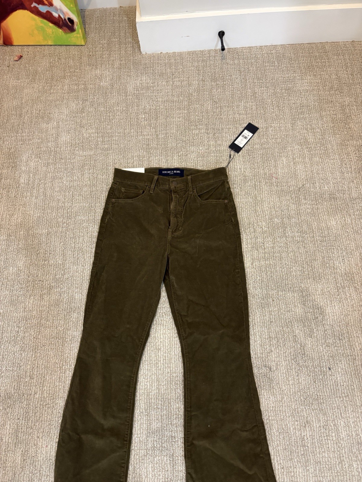 NWT Veronica Beard – Carson High Waist Ankle Flare Leg Pants