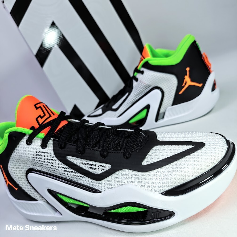 Air Jordan US 12 Men’s White Black Orange Nike Basketball Tatum 1 DZ3324 108 New