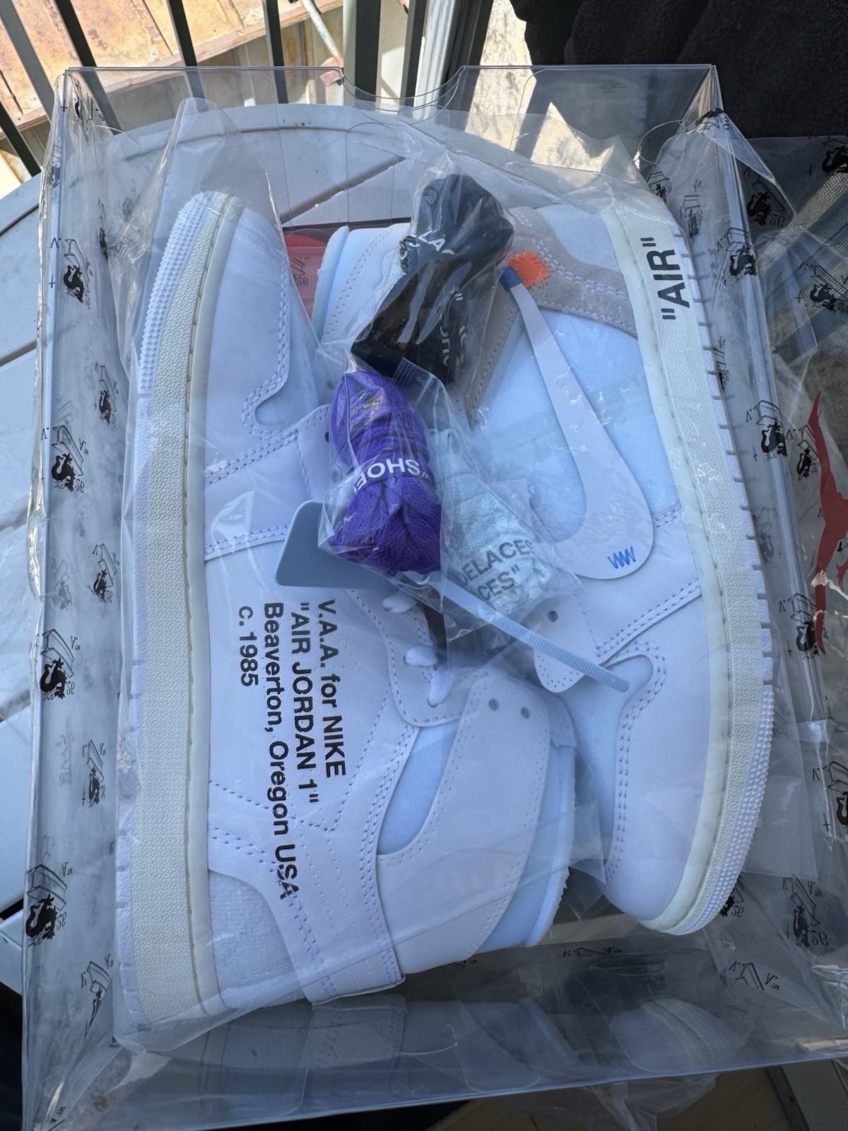 Size 10.5 – Virgil Abloh Archive x Air Jordan 1 Retro OG High Alaska