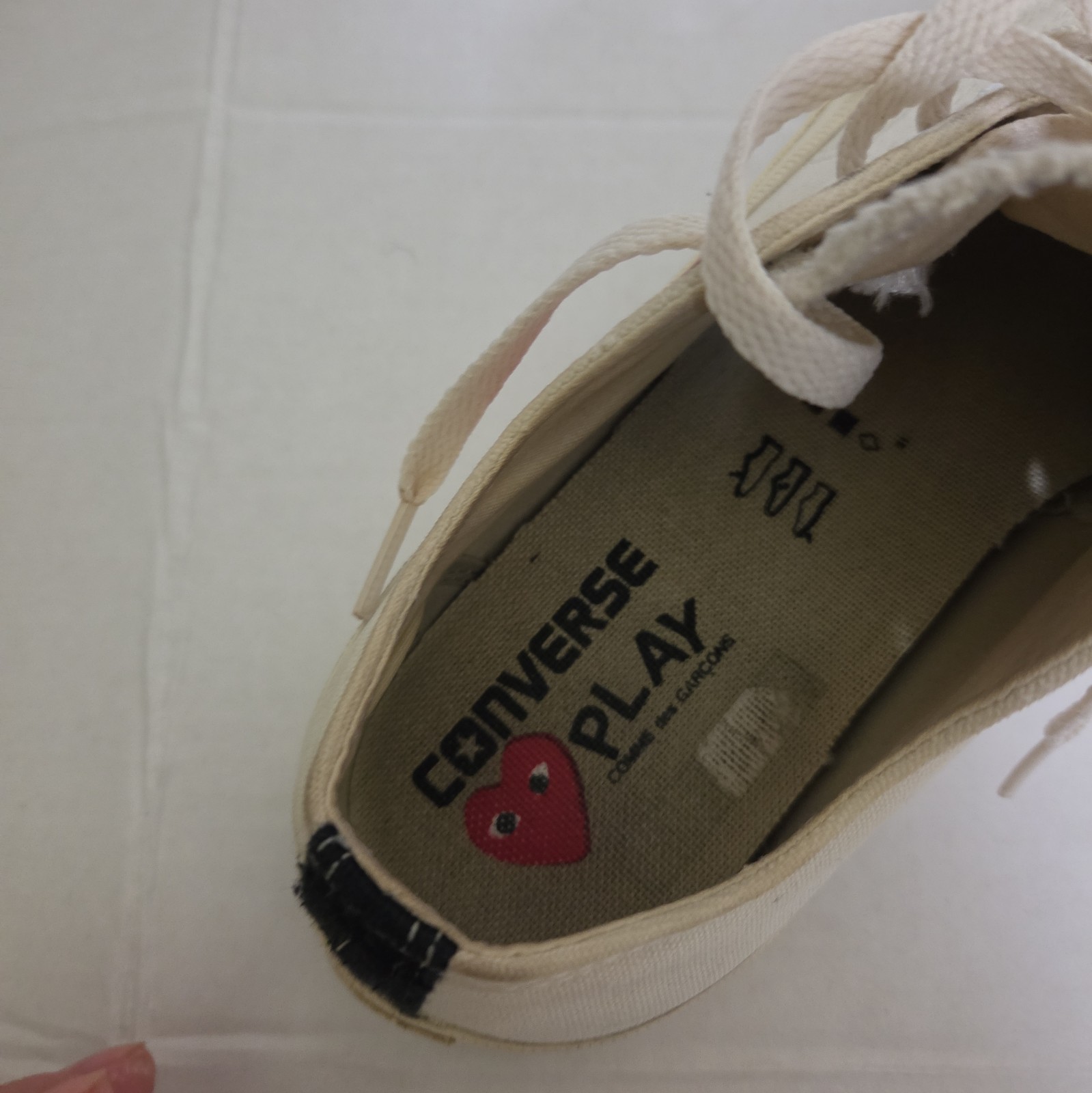 Converse CDG Comme des Garçons Play White Chuck Low M 8 W 10 Sneakers