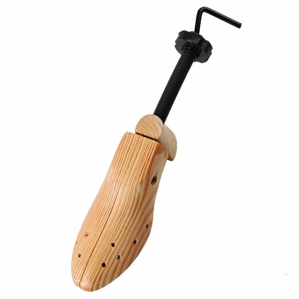 2025 One Pair 2-way Wooden Adjustable Shoe Stretcher for Men Women Size 9-13 New