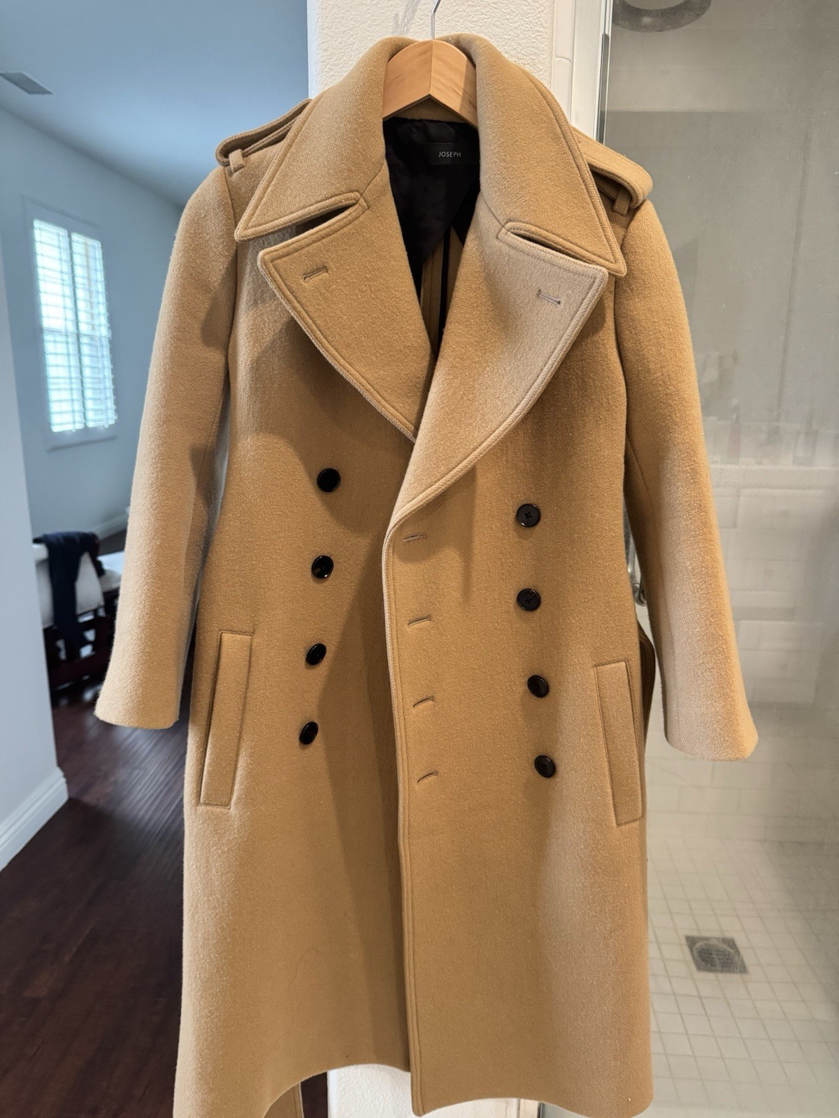 Joseph Double-Breasted Coat Wool Xs