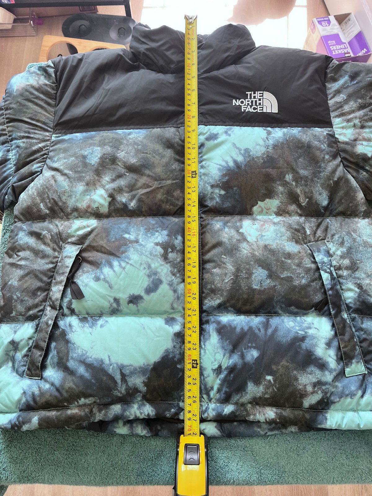 The North Face: Men’s 1996 Retro Nuptse Jacket – Wasabi Ice Dye [Large; Used]