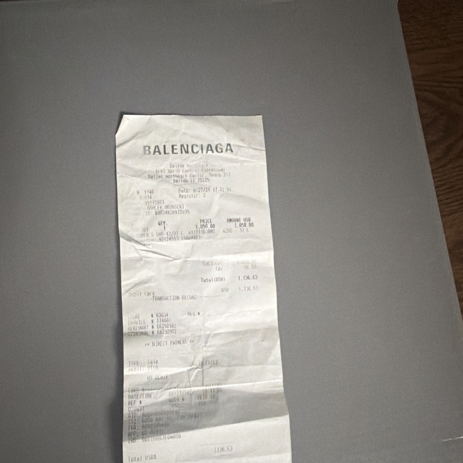 A slightly used pair of Balenciagas track shoes (Box included) Has receipt .