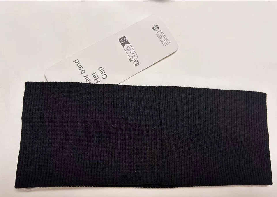3Pack Unisex Yoga Headbands Soft Stretchy Hair Bands White – Black – Pink USA