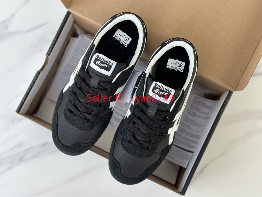 Retro Onitsuka Tiger SERRANO Mens Womens Sneakers Black/White 1183B400-001