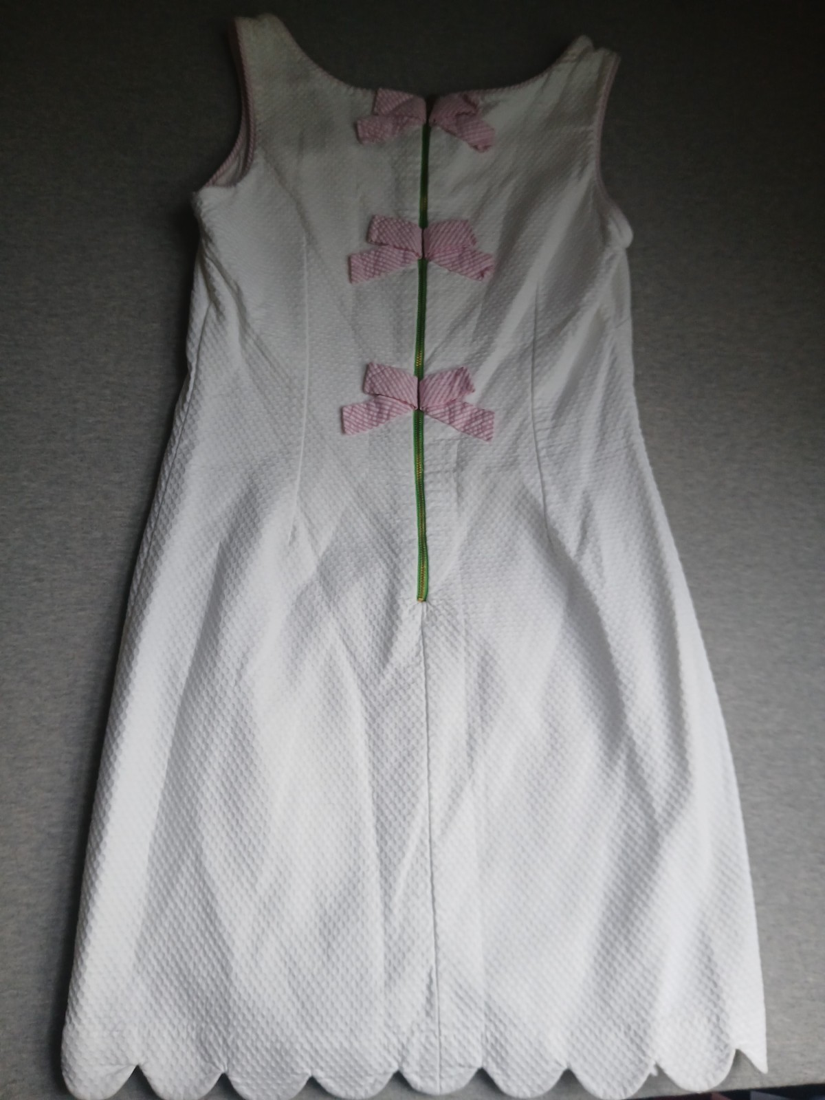 Lilly Pulitzer Dress 6 Nina Shift Bow Scalloped Resort Beach Cruise Vacation