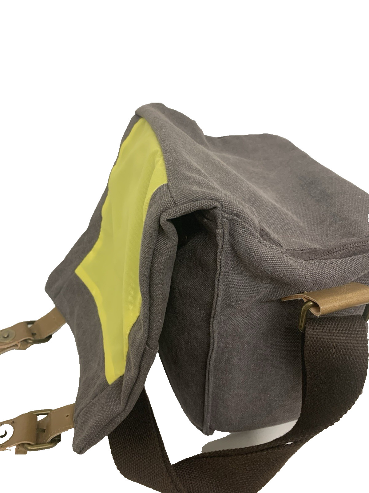 S-Zone Canvas Camera / Messenger Bag Padded Divider Inserts Crossbody Excellent!