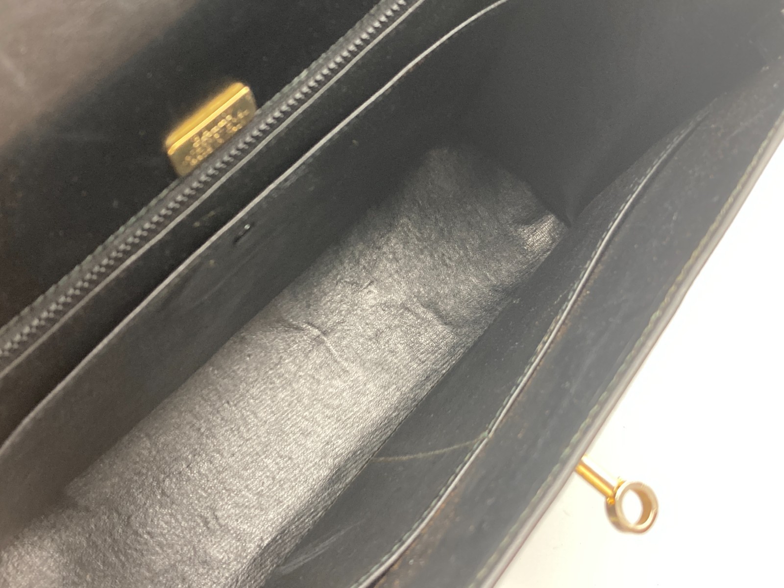Bally Hand Top handle Bag Classic Black Leather 32cm Authentic