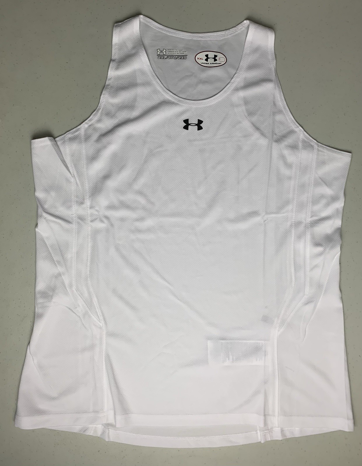 Under Armour Sleeveless Shirt Tank top White New In Package 2XL XXL
