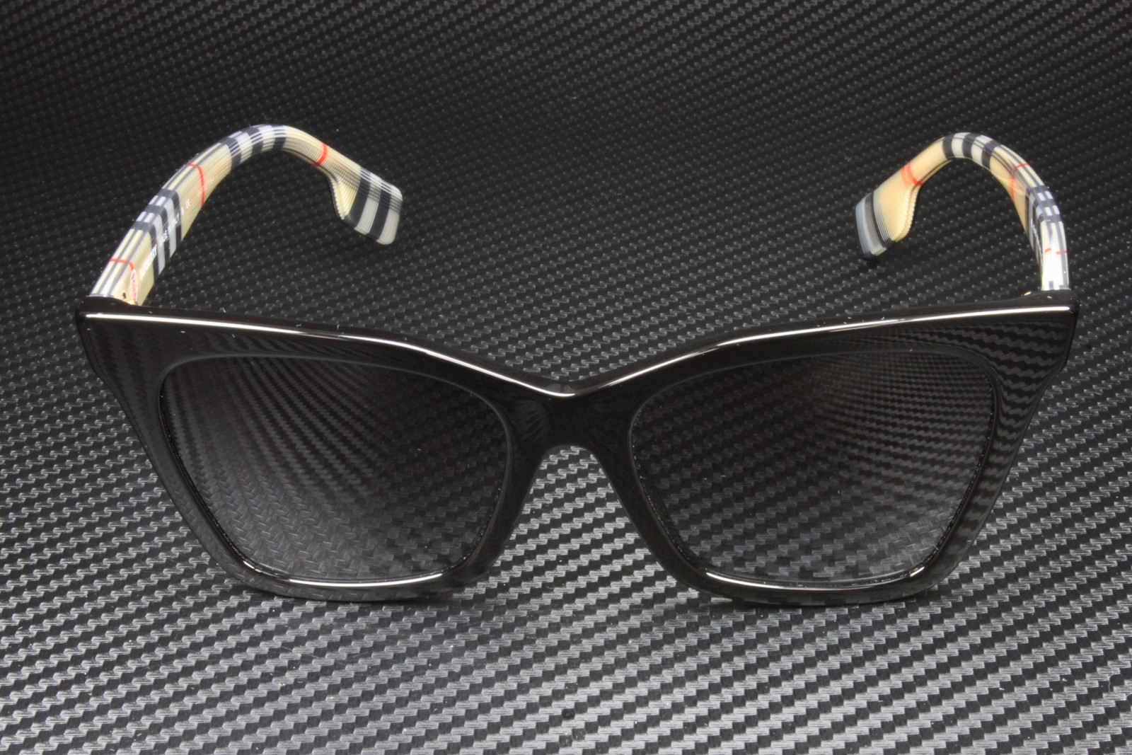 BURBERRY Elsa BE4346 39428G Black Lt Grey Grad Dk Blue 53 mm Women’s Sunglasses
