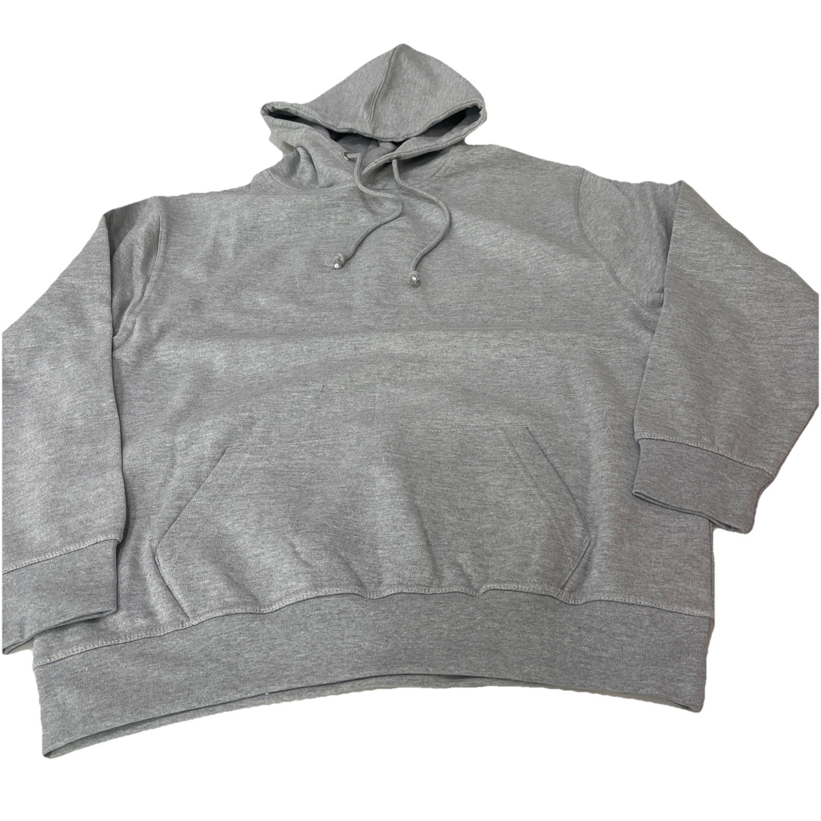 U.S. Apparel UNISEX GARMENT DYED FLEECE Heather Grey L