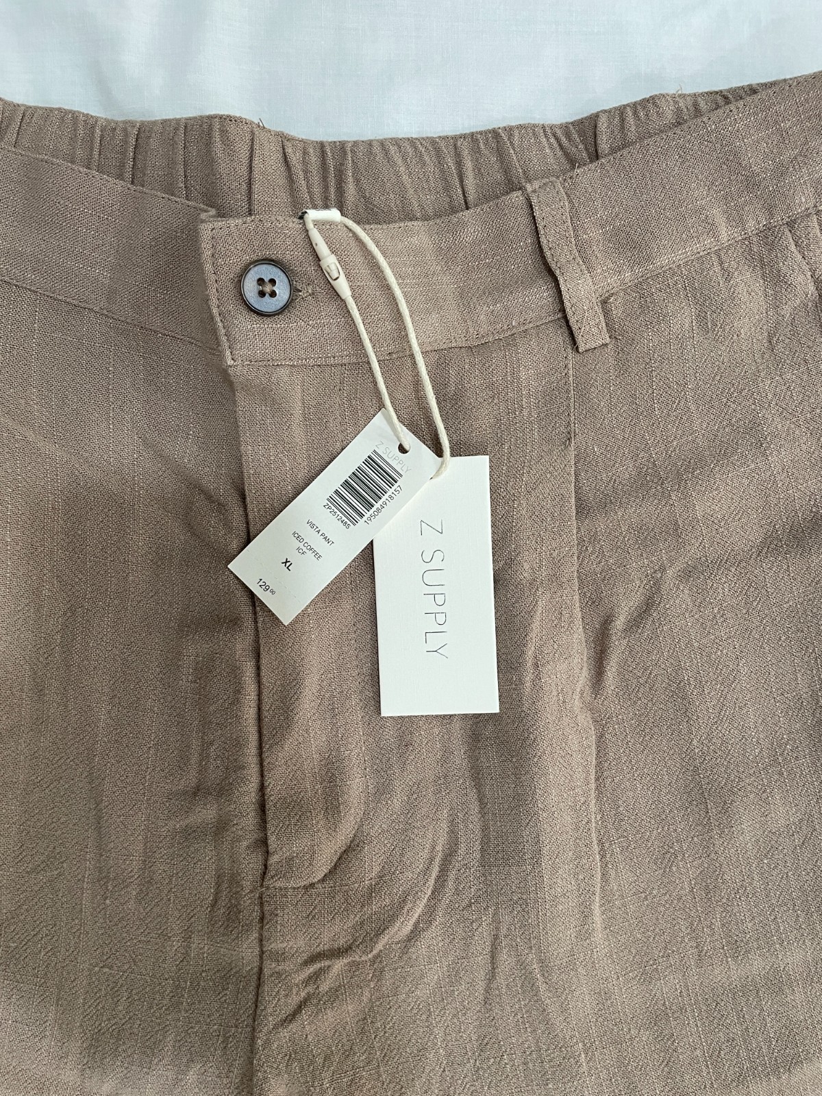 NWT – Z Supply Iced Coffee Vista Pant – Size XL