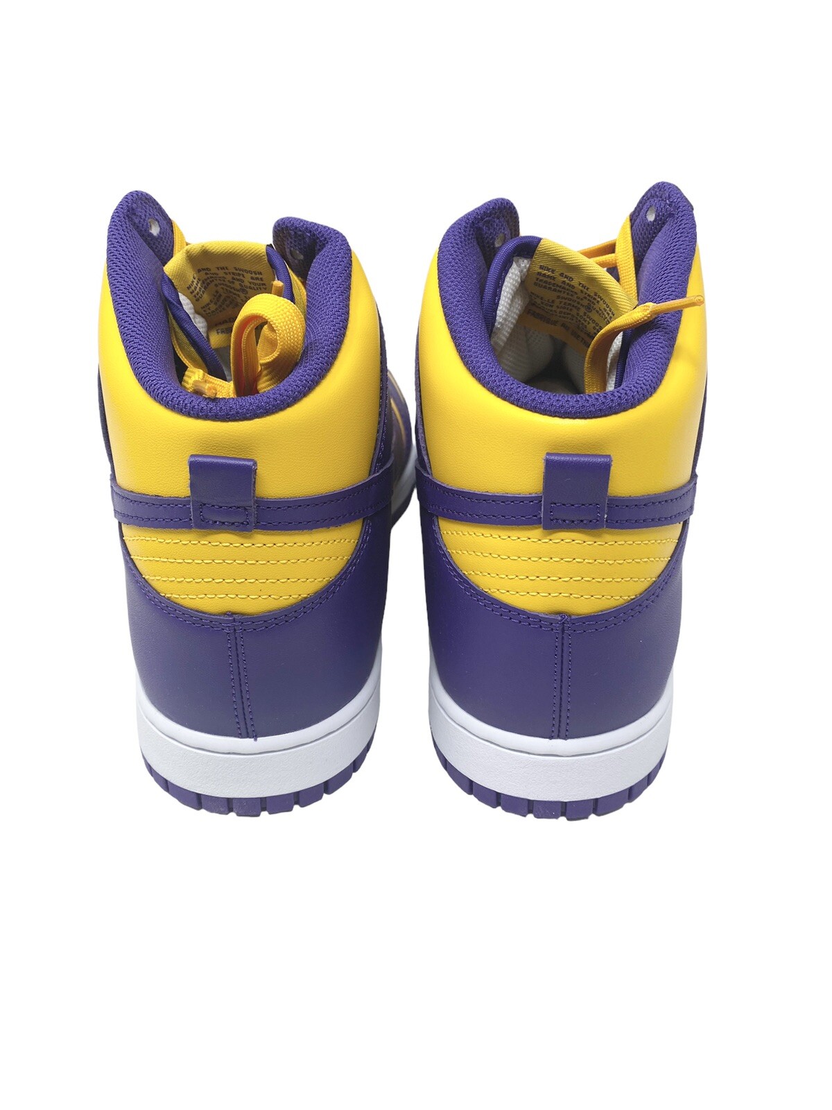 Nike Dunk High Retro Lakers DD1399500 Court Purple/University Gold/White Size 14