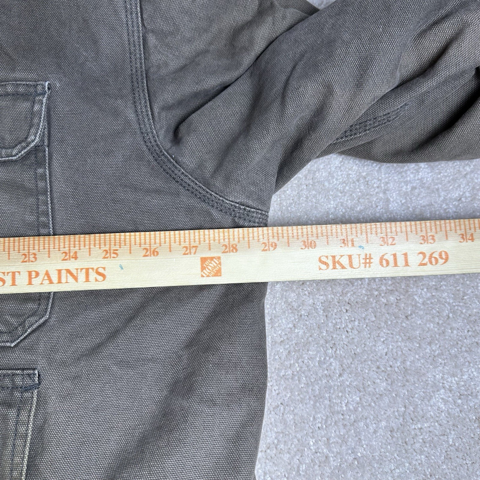Guide Series Jacket Mens XL Tan Quilted Lined Canvas Coat Heavy Zip Pockets Vtg