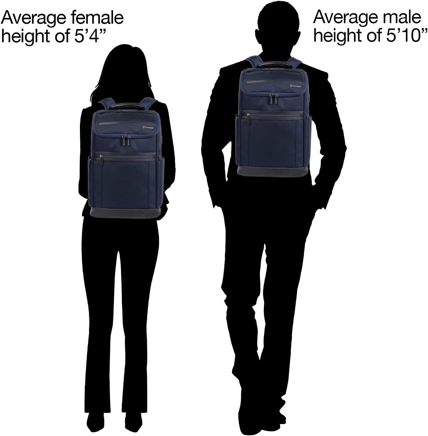 Travelpro Crew Executive Choice 3 Medium Top Load Backpack Blue for 15.6″ Laptop