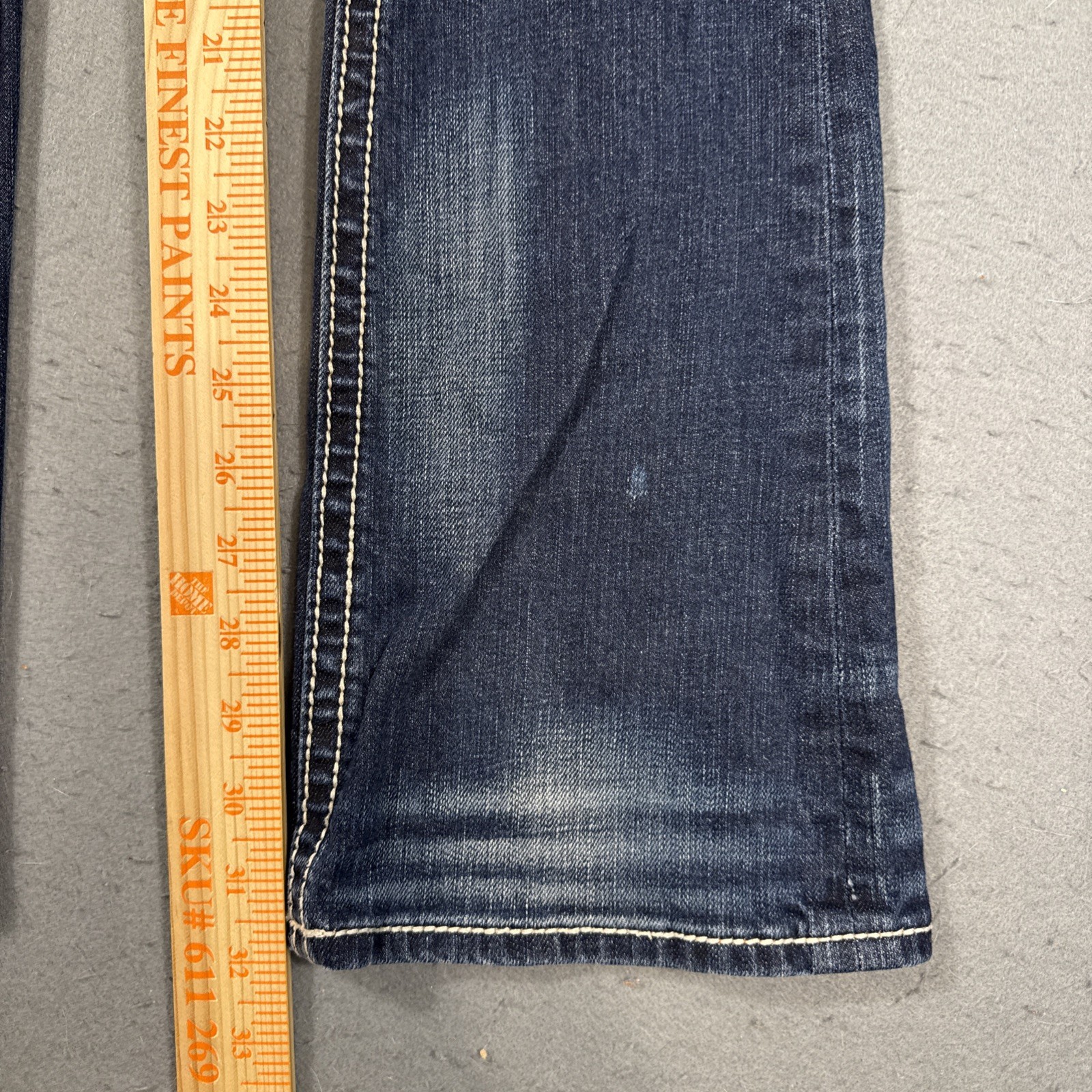 Rock Revival WOMENS 26 Brina Boot Jeans THICK STITCH WHISKERING