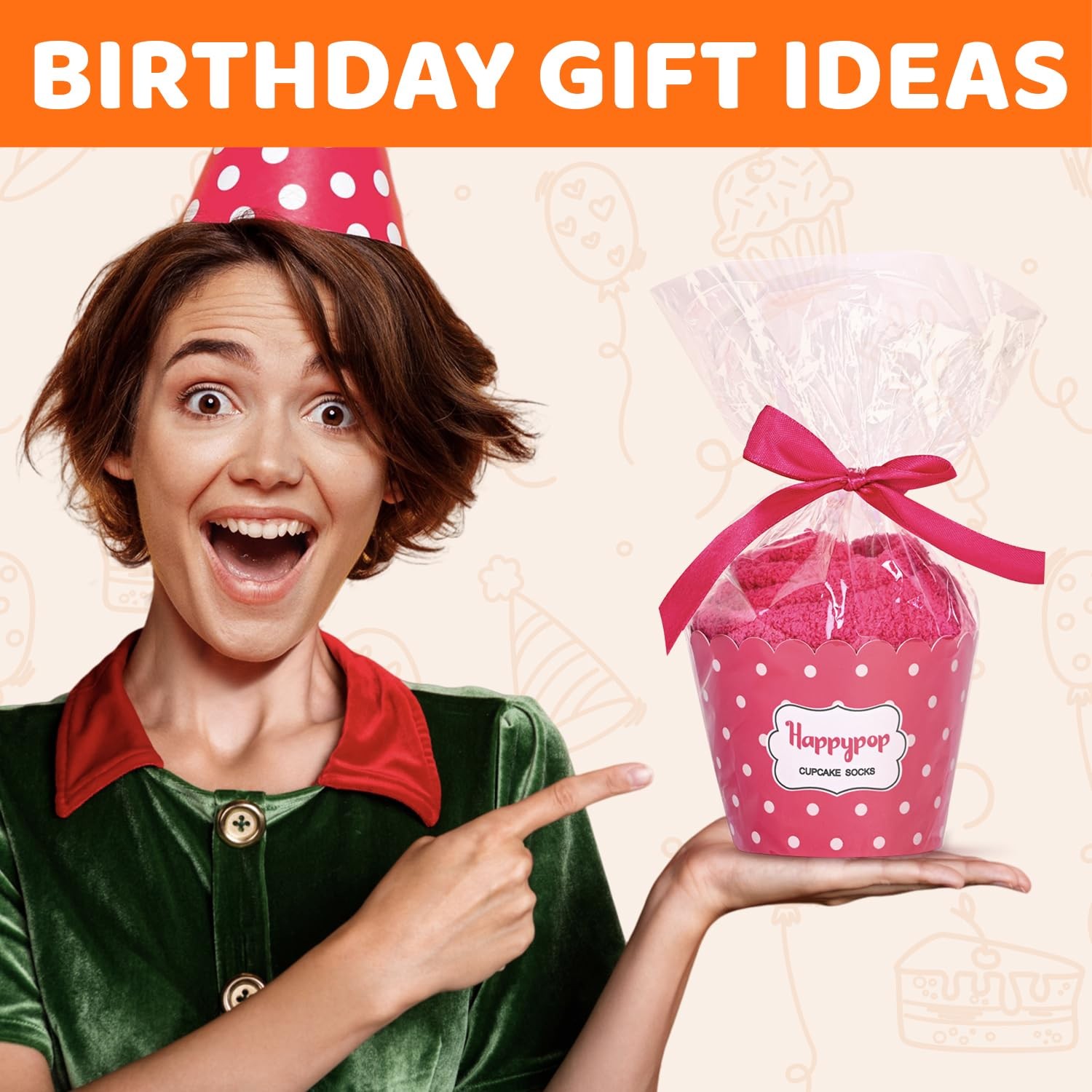 HAPPYPOP Birthday Gifts Ideas for Women – Medium, Soft Dark Pink