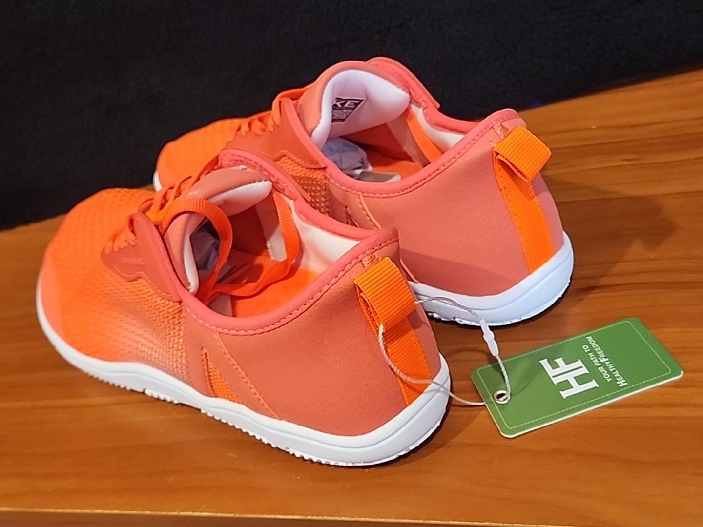 Hike Footwear HF Stride Orange Barefoot Sneaker Unisex womens Sz 9-9.5 EU 40