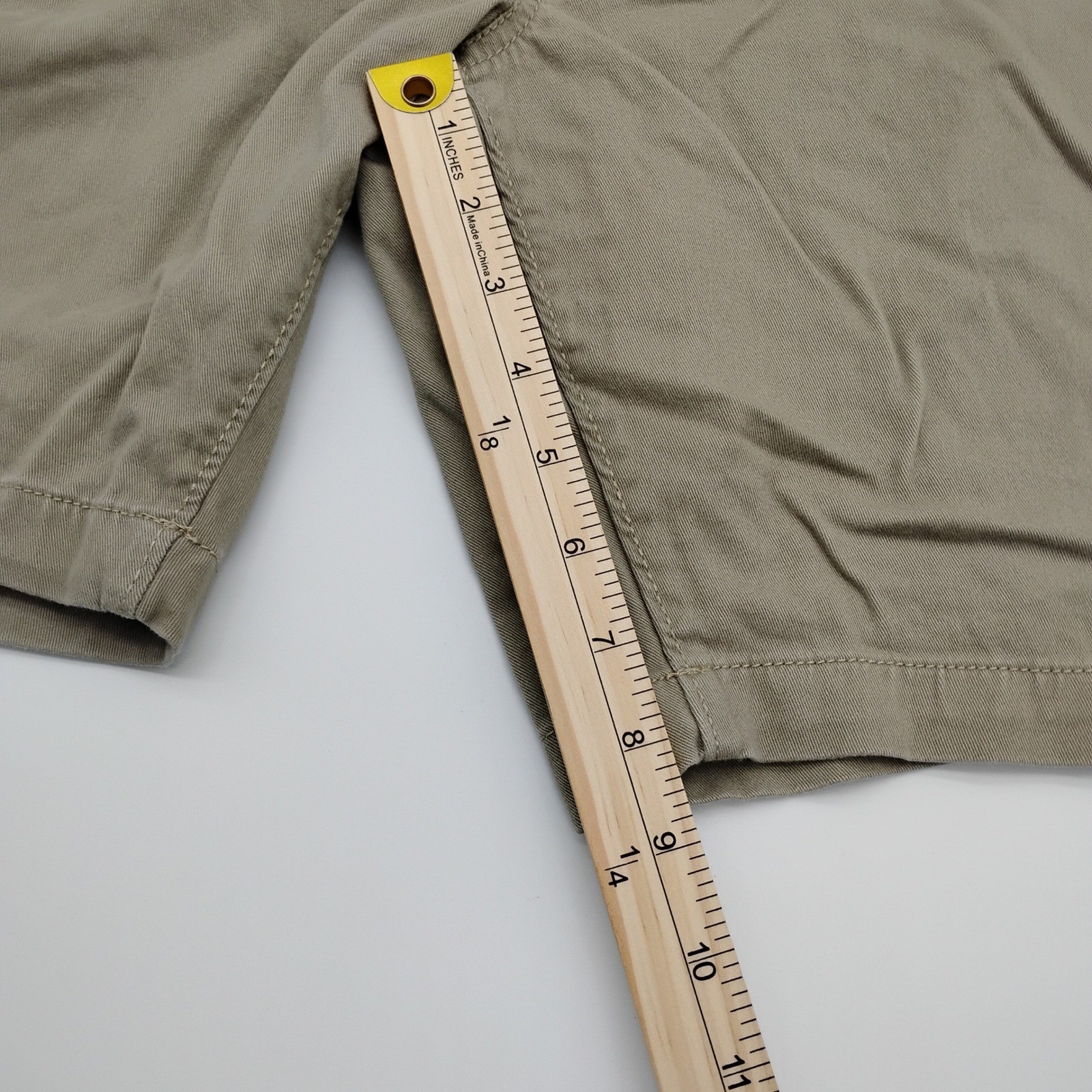 George Mens Cargo Shorts Khaki Tan Elastic Waist Drawstring 2XL 44-46