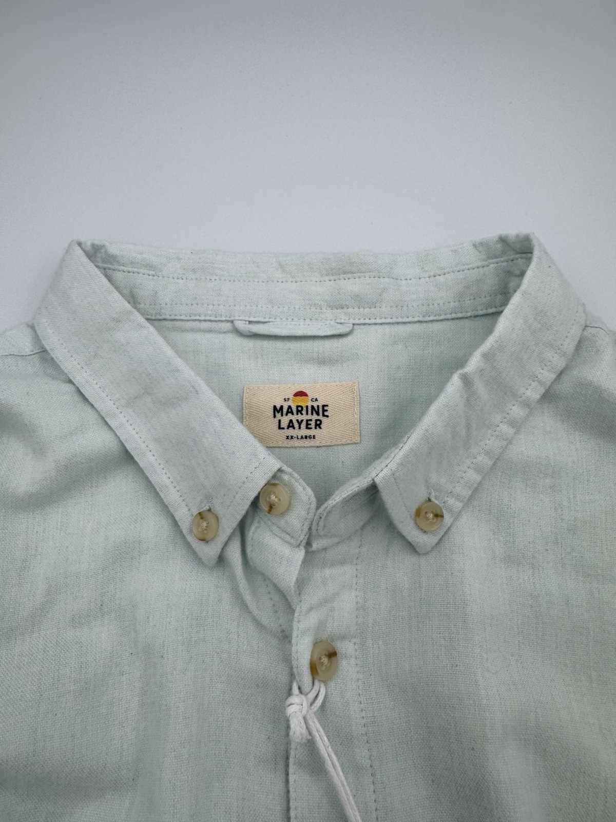 MARINE LAYER California Oxford Shirt Men’s Size XX Large Skylight