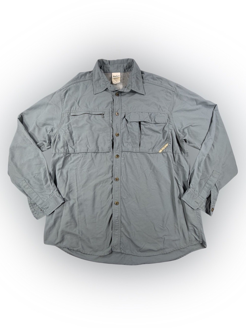 REI Men’s Slate Gray Lightweight Utility Button Up Shirt Jacket Size M