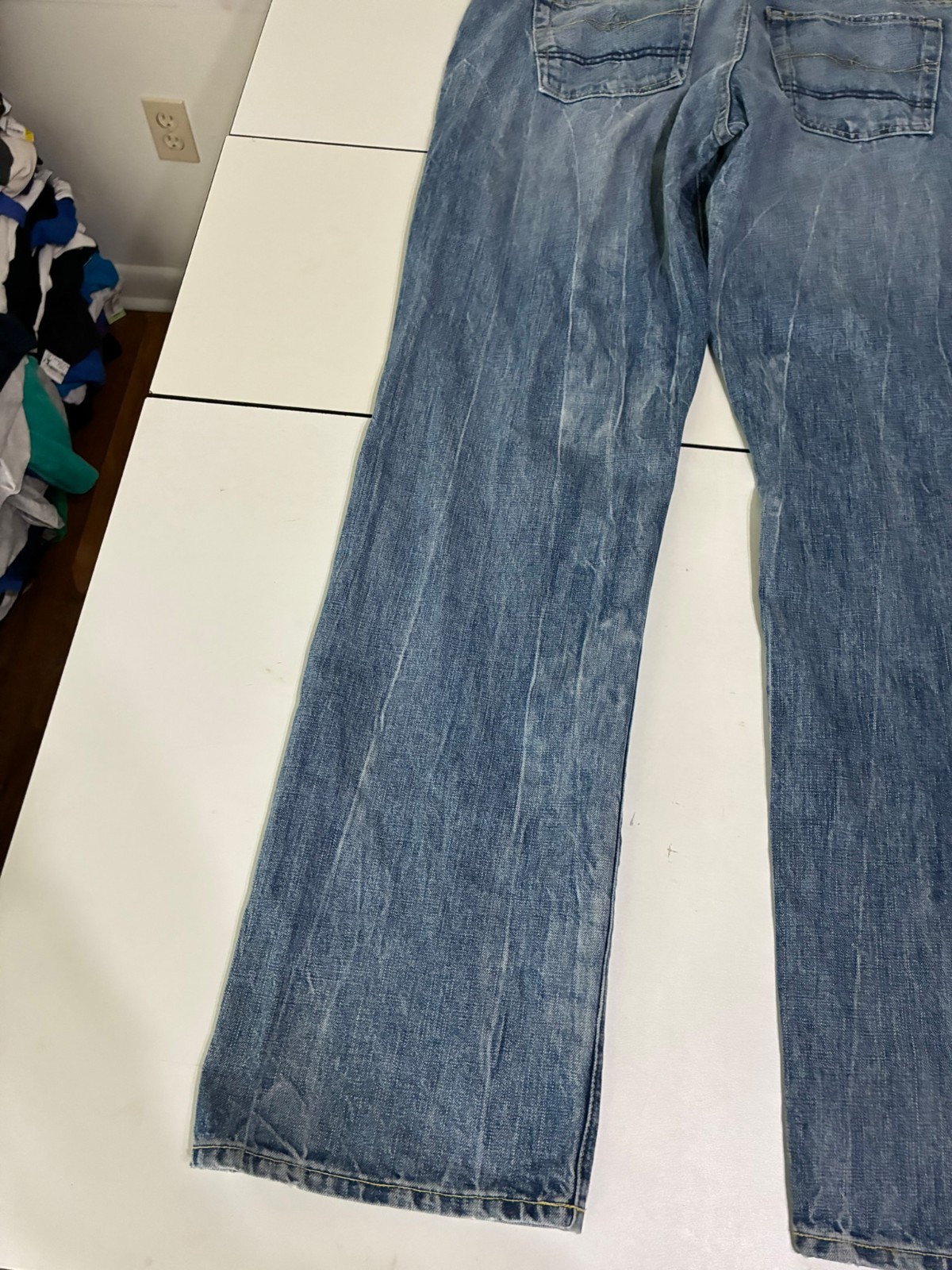 Agave Copper Jeans 40×36 Zuma Vintaged Gringo Whiskered Denim USA Premium 12-188