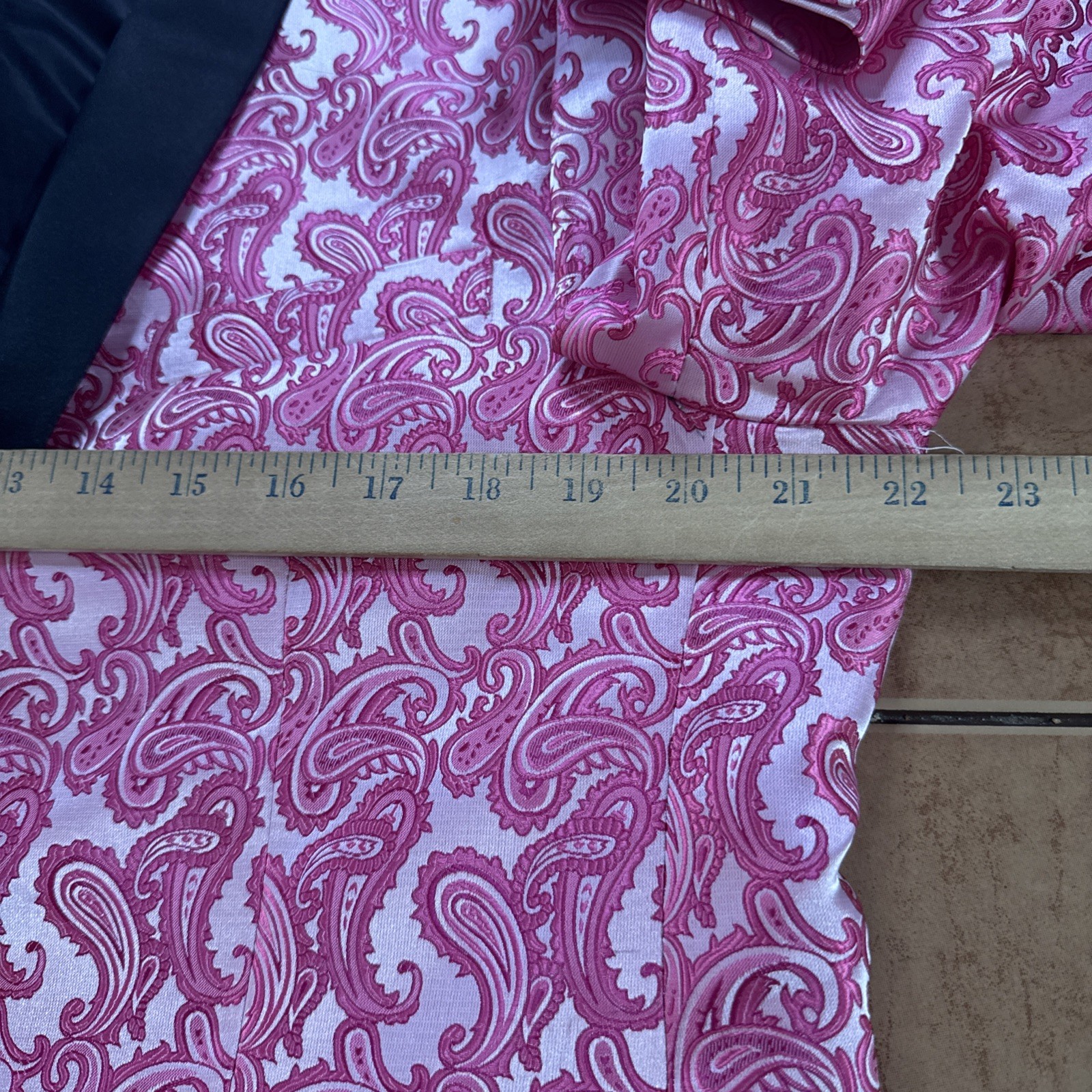NEW Alberto Nardoni Pink Paisley Tuxedo Jacket Sz Prom Wedding Blazer NWT