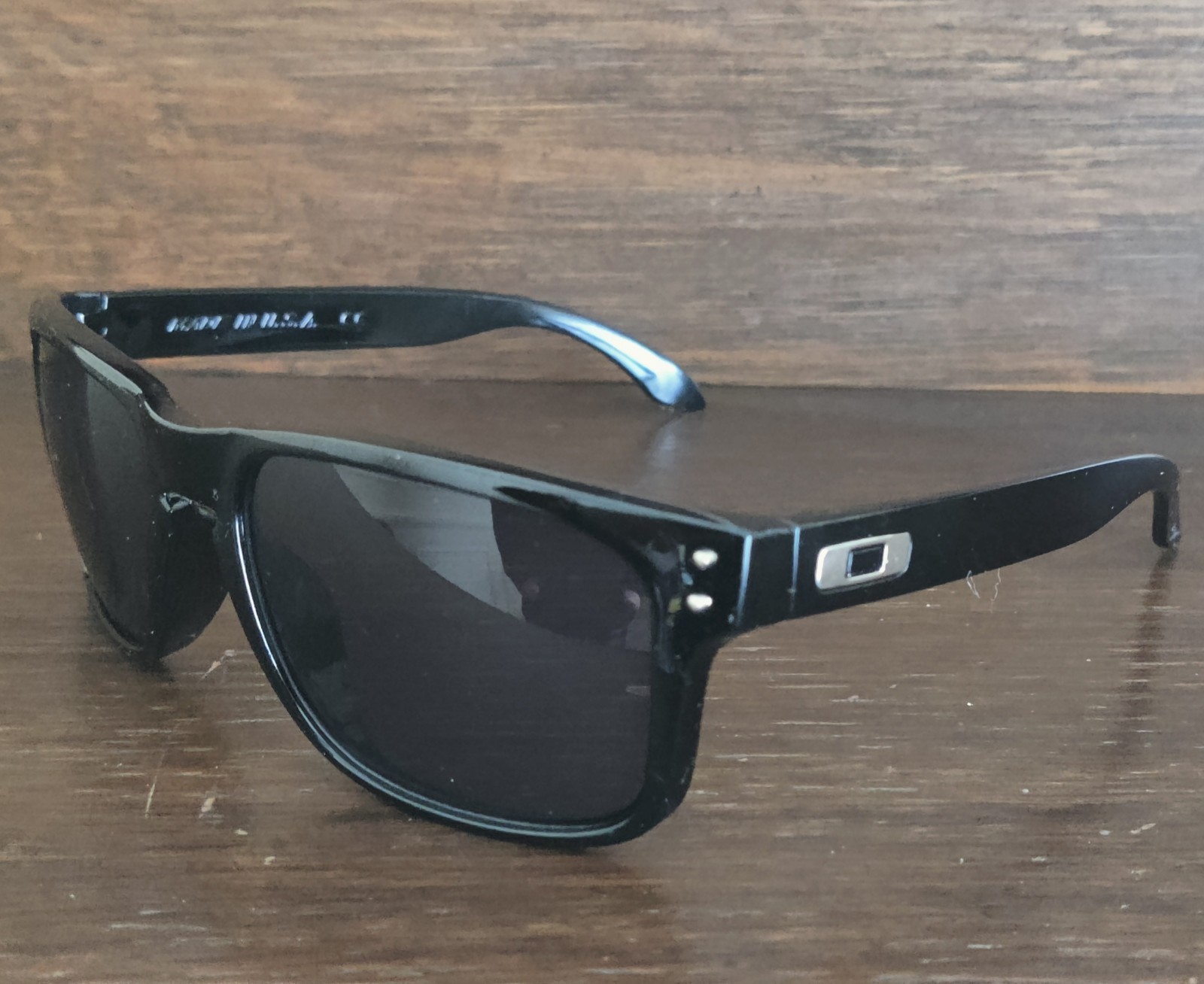 ⭐ HOLBROOK ⭐🕶️Glossy Black CHROME SILVER “O” HOLBROOK OAKLEY SUNGLASSES🕶️