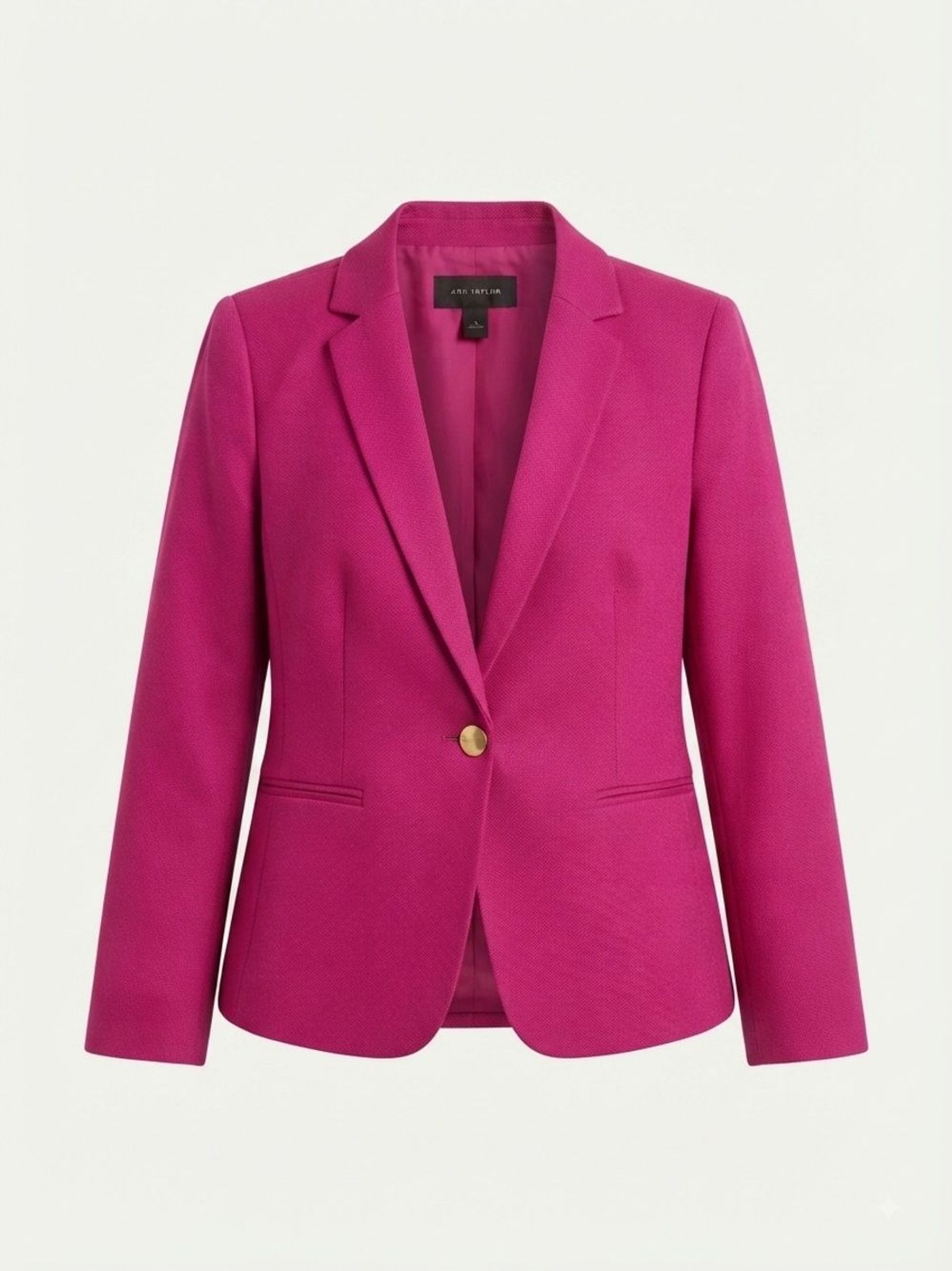 Ann Taylor Hot Pink Blazer Fuchsia Tailored Size 14